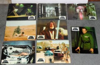 Star Wars 1977 Release Set Of 24 Deluxe German Lobby Cards