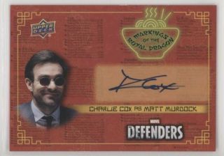 2018 Ud Defenders Charlie Cox Auto Matt Murdock Daredevil Autograph Card Marvel