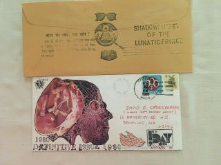 DOGFISH aka Robert Rudine MAIL ART Museum of Artistamps (MOA) 8 postcards 4 ltrs 2