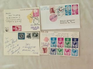 DOGFISH aka Robert Rudine MAIL ART Museum of Artistamps (MOA) 8 postcards 4 ltrs 5