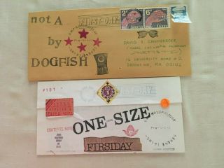 DOGFISH aka Robert Rudine MAIL ART Museum of Artistamps (MOA) 8 postcards 4 ltrs 7