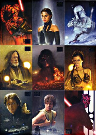 Star Wars Galaxy Series 7 Set Of 110 Cards