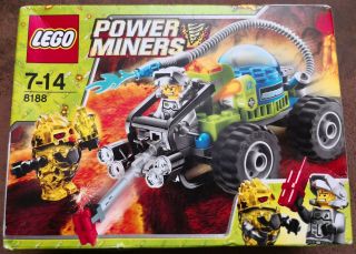 Boxed 2010 Rare Lego 8188 Power Miners - Fire Blaster Combustix