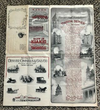 Denver Omnibus & Cab Co.  Brochure Colorado 1910 2