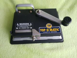 Top Top - O - Matic Cigarette Rolling Machine.  Crank Roller.