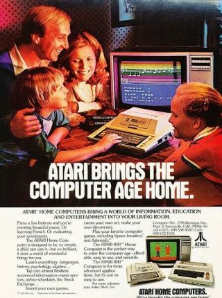 1981 Atari Home Computer 400 Music Advertisement Print Art Ad K78