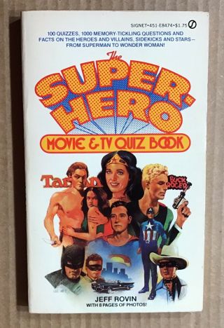 - Hero Movie & Tv Quiz Book Tarzan Batman Superman Zorro Spiderman Hulk
