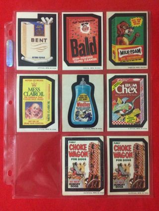 1973 Topps Wacky Packages 4th Series Choke Bum