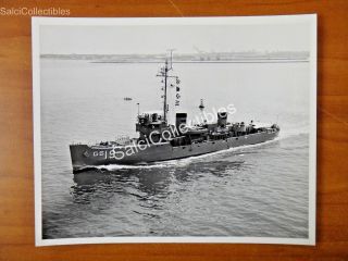 Official Us Navy Surveying (minesweeper) Ship Photo 8x10 Ags - 19 Uss Shelldrake