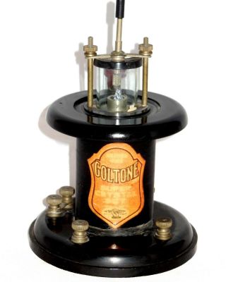 Galena Crystal Set Wireless Radio Receiver Cats Whisker Marconi Era Goltone 1920