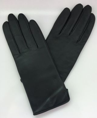 Bn British Airways Butter Soft Black Leather Gloves - Small