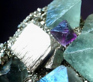 Huge Fluorite pyrite mineral specimen cluster quartz crystal healing 7