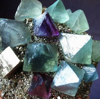 Huge Fluorite pyrite mineral specimen cluster quartz crystal healing 9