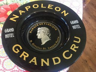 Vintage Rare Napoleon Grand Cru Champagne Advertising Dish Grand Hotel Paris