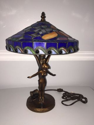 Stained Glass Disney Character Tiffany Style Tinkerbell Peter Pan Lamp Light