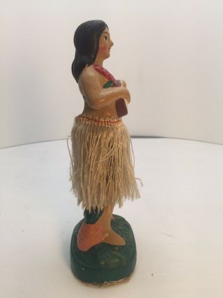 Vintage Hawaiian Hula Bobble Nodder Girl Doll Figurine Japan Aloha 3
