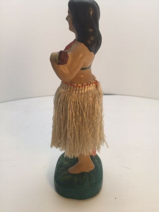 Vintage Hawaiian Hula Bobble Nodder Girl Doll Figurine Japan Aloha 4