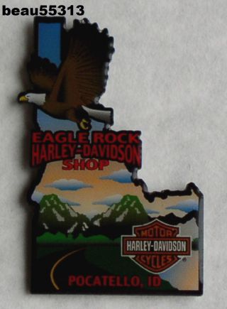 Eagle Rock H - D Shop Pocatello Idaho Harley Davidson Dealer Dealership Vest Pin