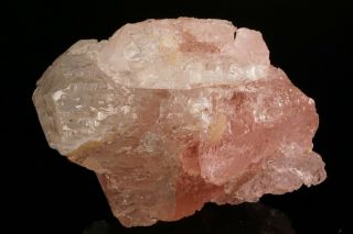 UNIQUE Etched Morganite with Goshenite Crystal URUCUM CLAIM,  BRAZIL 10