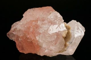 UNIQUE Etched Morganite with Goshenite Crystal URUCUM CLAIM,  BRAZIL 9