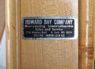 Vintage Howard Bay Company Survey Transit Tripod Short 3 - 1/2 
