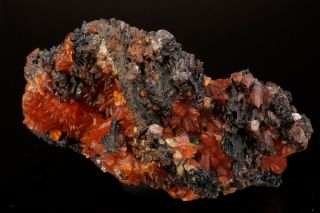 CLASSIC Rhodochrosite Crystal Cluster WOLF MINE,  GERMANY - Ex.  Logan 3