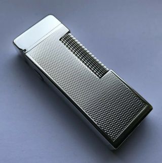 Early Dunhill Silver Plated ‘barley’ Rollagas Lighter - Overhauled &
