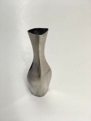 Vintage Cohr Silverplated Bud Vase 5 - 7/8” Denmark Mid Century Danish Modern