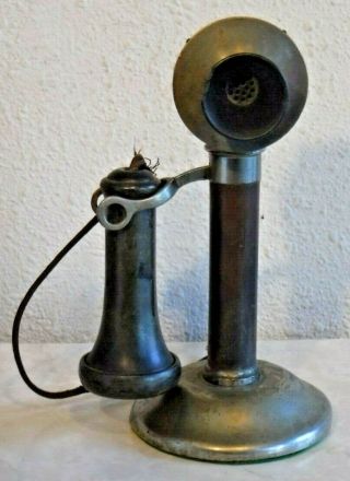 Stromberg Carlson Antique Candlestick Project Telephone With Receiver