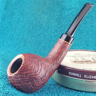 Unsmoked Jerry Crawford Thick Squat Egg Freehand American Estate Pipe