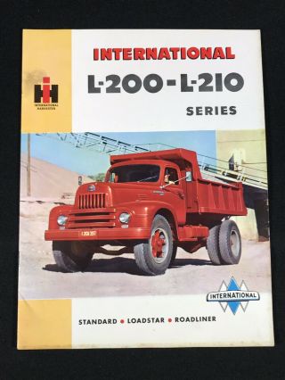 Vtg 1949 - 52 International L - 200 L - 210 Series Trucks Dealer Sales Brochure