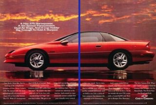 1994 Chevrolet Camaro Z28 2 - Page Advertisement Print Art Car Ad K12