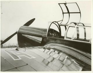 Large And Fine Official Photograph Of The Cockpit Of The Martin Baker Mb1