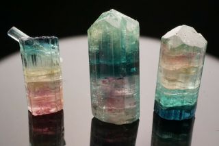 UNIQUE Blue Cap Tourmaline Crystal Group SAPO MINE,  BRAZIL 4