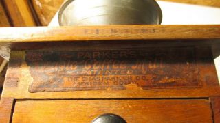 Antique Chas.  Parker Eagle Coffee Mill No.  106 2