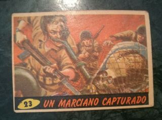 Rare Mars Attacks Argentina Marte Ataca 1964 First Edition N° 23 Card