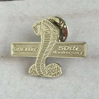 Shelby Cobra 50th Anniversary Pin Brooch Lapel Silver Tone Snake