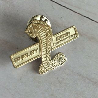 Shelby Cobra 50th Anniversary Pin Brooch Lapel Silver Tone Snake 4