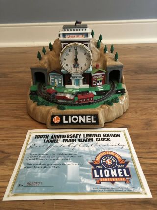Collectible Lionel 100th Anniversary Train Animated Talking Alarm Clock