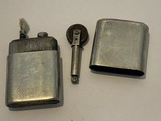 Howitt Gents Solid Silver 1942 Engine Turned Pocket Lighter Smoking Sheffield 6