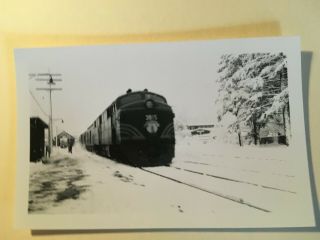 Vintage Photo Boston & Maine Railroad Loco 3815 Exeter Nh