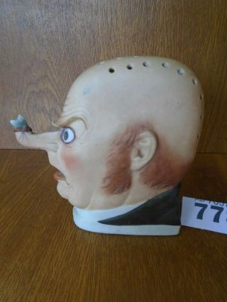 Political Figure with Fly on Nose - Schafer & Vater Bisque Head Match Holder 2