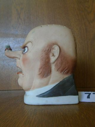 Political Figure with Fly on Nose - Schafer & Vater Bisque Head Match Holder 3