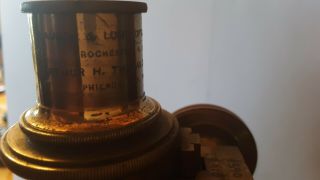 ANTIQUE BAUSCH & LOMB BRASS MICROSCOPE AND CASE 2