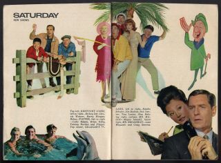 1964 Tv Guide Premiere Ad & Article Gilligan 