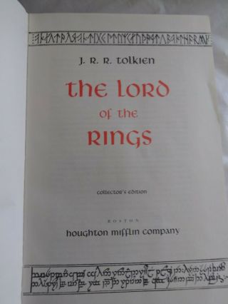 Lord of the Rings Collector ' s Edition by J.  R.  R.  Tolkien 6