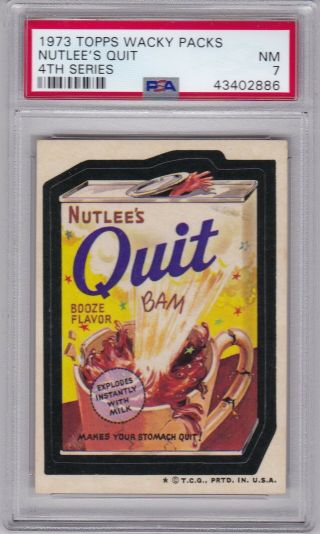 1973 Topps Wacky Packages Nutlee 