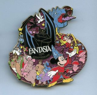 Disney Shopping 70th Fantasia Sorcerer Mickey Centaur Mushroom Pegasus Jumbo Pin