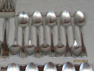 56 ONEIDA AMERICAN COLONIAL STAINLESS FLATWARE SET SERVICE FOR 10 CUBE MARK 3