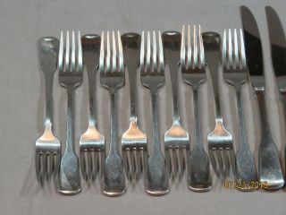 56 ONEIDA AMERICAN COLONIAL STAINLESS FLATWARE SET SERVICE FOR 10 CUBE MARK 6